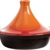 Cosy & Trendy Tajine Zwart / Oranje - Gietijzeren Schaal - Ø25cm - Geschikt Voor Inductie -Thuiskeuken 1200x986