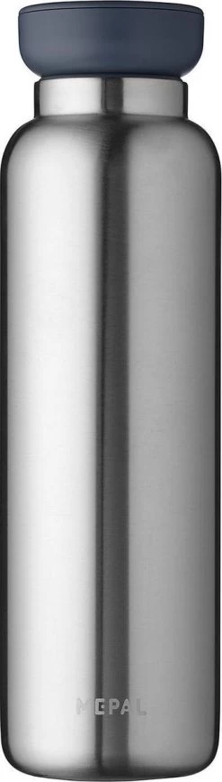 Mepal – Isoleerfles Ellipse 900 Ml – Houdt Je Drankje 12 Uur Warm En 24 Uur Koud – Natural Brushed – Geschikt Voor Bruiswater – Thermosfles – Lekdicht
