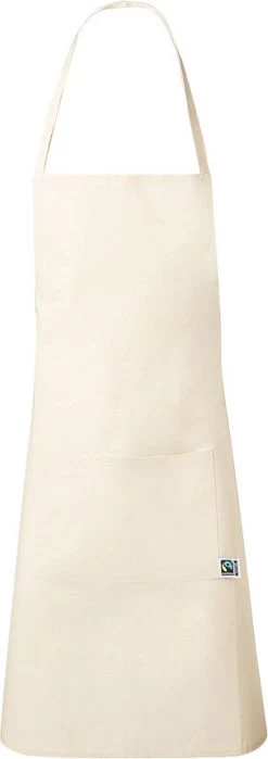 Keukenschort - Kookschort - Voor Mannen En Vrouwen - Fairtrade Katoen - Beige -Thuiskeuken 424x1200