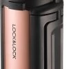 Lock&Lock Thermoskan - Isoleerkan - Thee En Koffie - Lekvrij - 1,5 Liter - RVS - Inklapbaar Handvat - Koper Roze -Thuiskeuken 495x1200