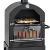 MaxxGarden Pizza Oven Buiten - Houtskool – Incl. Pizzasteen - 45x65x158cm -Thuiskeuken 500x1200
