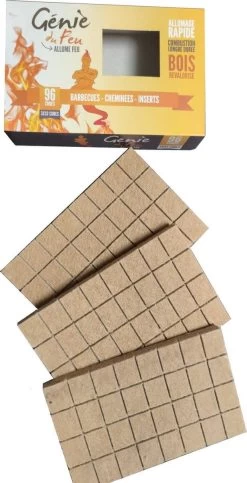 Genie Du Feu Aanmaakblokjes Bruin - 1344 Stuks - Voordeel Verpakking -Thuiskeuken 614x1200