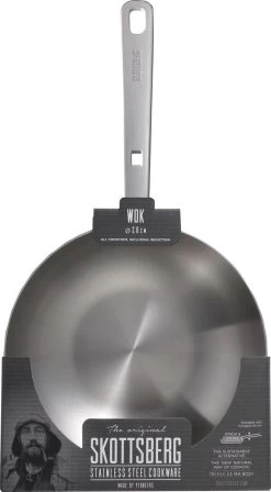 Skottsberg Wok Stainless Steel 28 Cm Roestvrijstaal -Thuiskeuken 662x1200