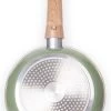 Just Vegan Koekenpan ECO Met Afneembaar Handvat 20 Cm Aluminium Groen