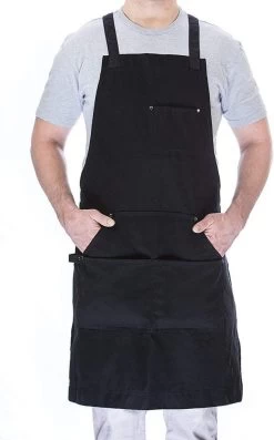 BBQ Schort - Professioneel - Schort - Zwart - Keukenschort - Kwaliteit - Garantie - 68 Cm X 86 Cm -Thuiskeuken 746x1200 1