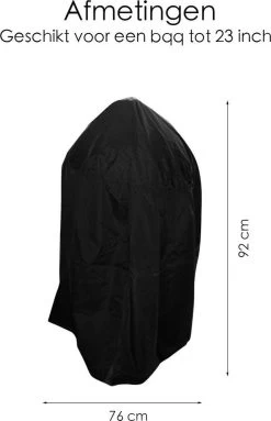 BBQ Beschermhoes - Voor Kamado - Universeel - Tot 23 Inch - Zwart -Thuiskeuken 774x1200 2