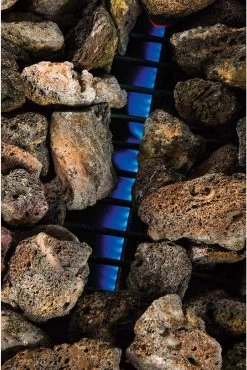 Halifax Gasbarbecue 5,5 KW - Buitenkeuken Met Lavasteen Grillplaat En Gaspit - 100x98 Cm -Thuiskeuken 802x1200