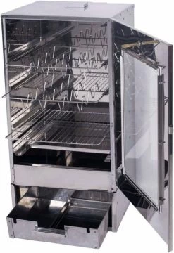 2-L Home & Garden XL Rookoven - RVS - 80x40x28 Cm - 3 Etages -Thuiskeuken 824x1200 1