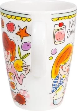 Blond Amsterdam Even Bijkletsen Beker XL 500 Ml - Mint Rand -Thuiskeuken 833x1200 1