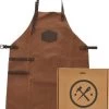 Old West BBQ Schort Barbecue Schort Leer - Cognac Bruin -Thuiskeuken 861x1200 2