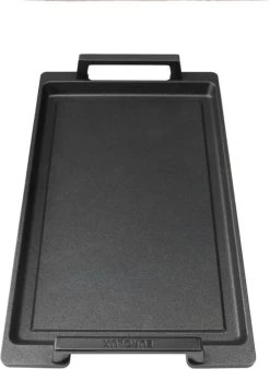 Eurolux Teppanyaki Plaat Met Grepen - 41 X 24 X 2.5 Cm - Zwart - Aluminium - Geschikt Voor Alle Warmtebronnen -Thuiskeuken 878x1200