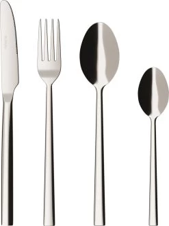 Nevana Bestekset - 24 Delig - 18/10 Edelstaal - Bestek - Lepels, Messen, Vorken