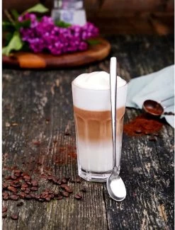 Merkloos Latte Macchiato Lepels – RVS Lange Yoghurt, Dessert Of Koffie Lepeltjes – Set Van 6 Stuks -Thuiskeuken 912x1200 2