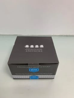 Excellent Houseware Set Van 4x Stuks Bekers/mokken Wit 380 Ml Van Porselein - Melkbekers -Thuiskeuken 913x1200