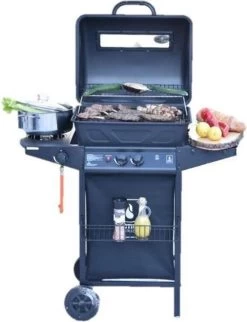 Halifax Gasbarbecue 5,5 KW - Buitenkeuken Met Lavasteen Grillplaat En Gaspit - 100x98 Cm -Thuiskeuken 921x1200 4
