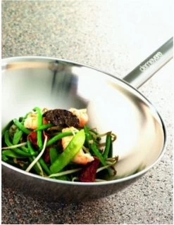 Demeyere Wok - Ø 30 Cm - Vlakke Bodem -Thuiskeuken 925x1200