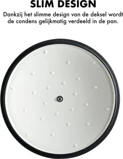 MOA Gietijzeren Braadpan - Inhoud 7,2 Liter - 30CM - Rond - Alle Warmtebronnen - Ook Voor Inductie - Gewicht 7,3 Kg - Wit - C30W -Thuiskeuken 928x1200