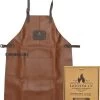 Goodman - BBQ Schort - Echt Leer - Leren Schort Man - Cognac Bruin
